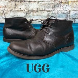 UGG Brown Leather Chukka Boots Size 12